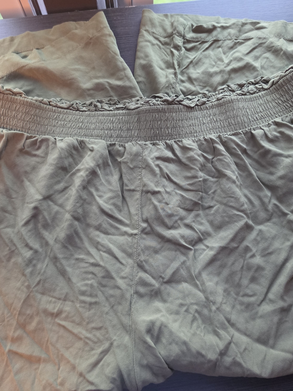 Terra & Sky Olive Green Drawstring Waist Pants - Picture 3 of 3